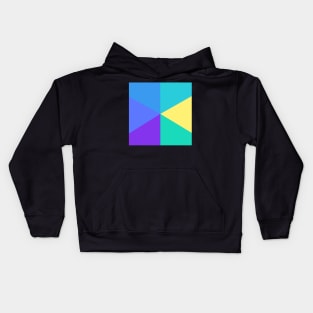 Abstract Triangle of Bright Colors Kids Hoodie